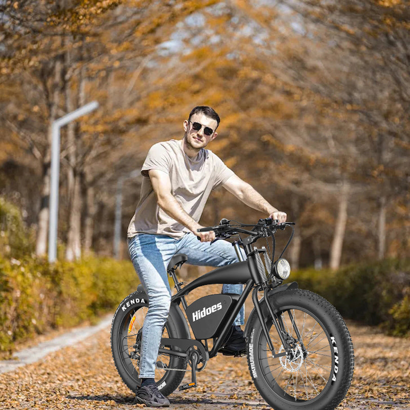 Load image into Gallery viewer, Hidoes® B3 1200W Electric Bike, Retro Fat Tire Electric Bike, 48V 18.2Ah Battery, Long Range 60 Miles
