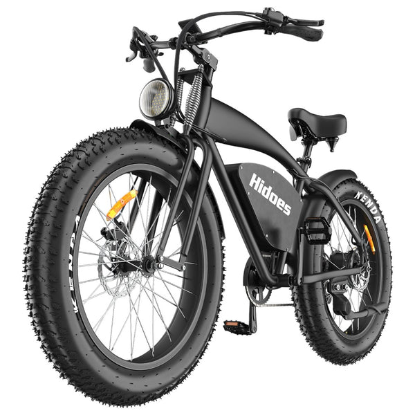 Hidoes® B3 1200W Electric Bike, Retro Fat Tire Electric Bike, 48V 18.2Ah Battery, Long Range 60 Miles