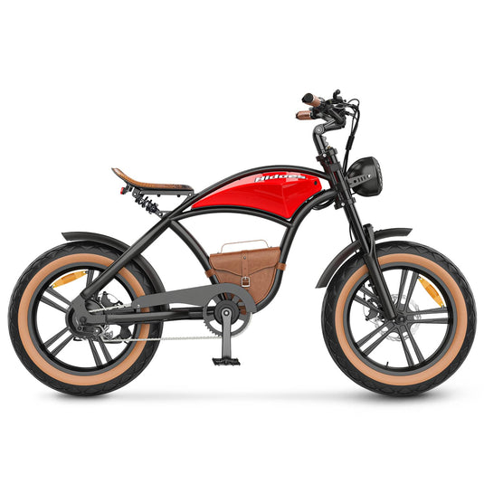 Hidoes® B10 1000W Electric Bike, Fat Tire Cruiser Electric Bike, 48V 13Ah Battery, Long Range 40 Miles