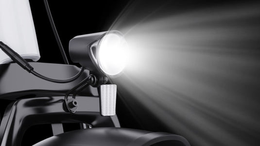 Enhanced Visibility with Headlight and Taillight