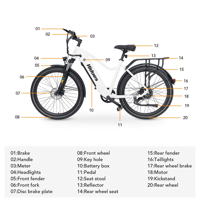 Load image into Gallery viewer, Hidoes BN1 Commuter Electric Bike for adults
