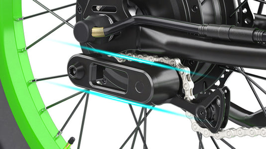 Hidoes C1 electric bicycle comes with a bike chain tensioner