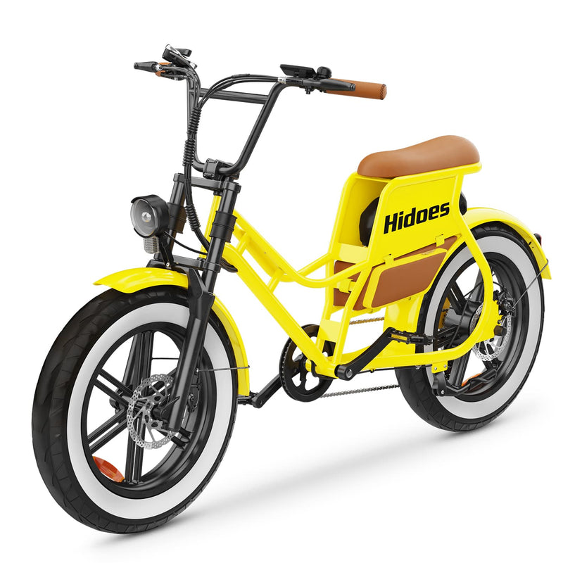 Yellow electric motorcycle outlet